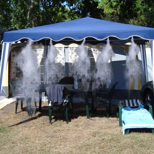 Brumisateur de terrasse mise en situation au camping