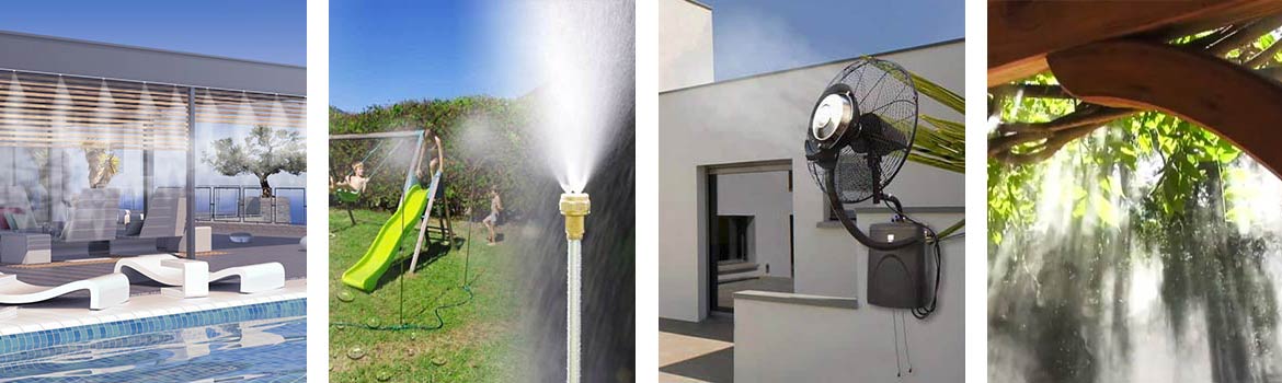 Nebulizzatore acqua FRESH per giardino da 15 metri