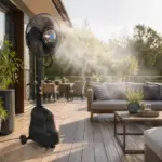 Ventilateur brumisateur extérieur 180 cm