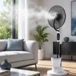 Ventilador nebulizador de agua para interior 125 cm