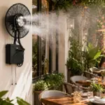 Ventilador nebulizador de agua de pared para exteriores - Imagen 3