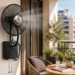 Ventilador nebulizador de agua de pared para exteriores - Imagen 2