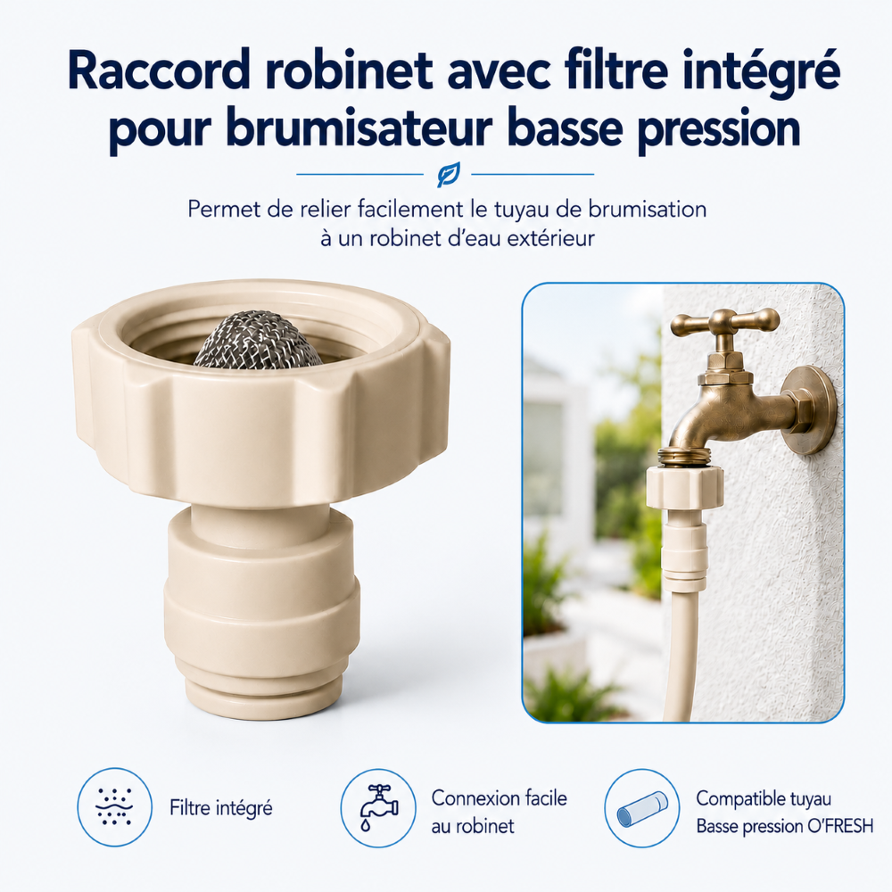 O'FRESH - Raccord robinet Basse pression Raccord robinet – Image 1