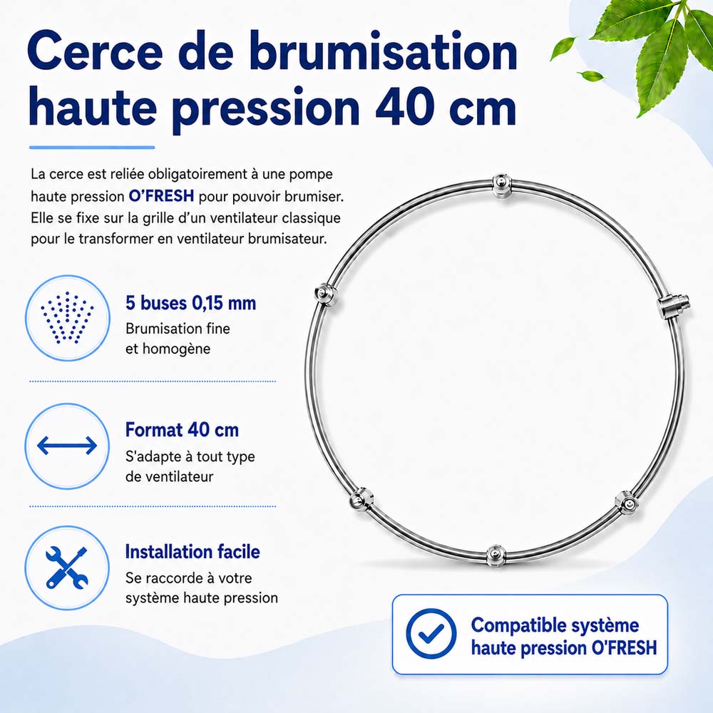 o-fresh-cerce-de-brumisation-basse-pression Cerce 40cm 5 buses 0,15mm – Image 1