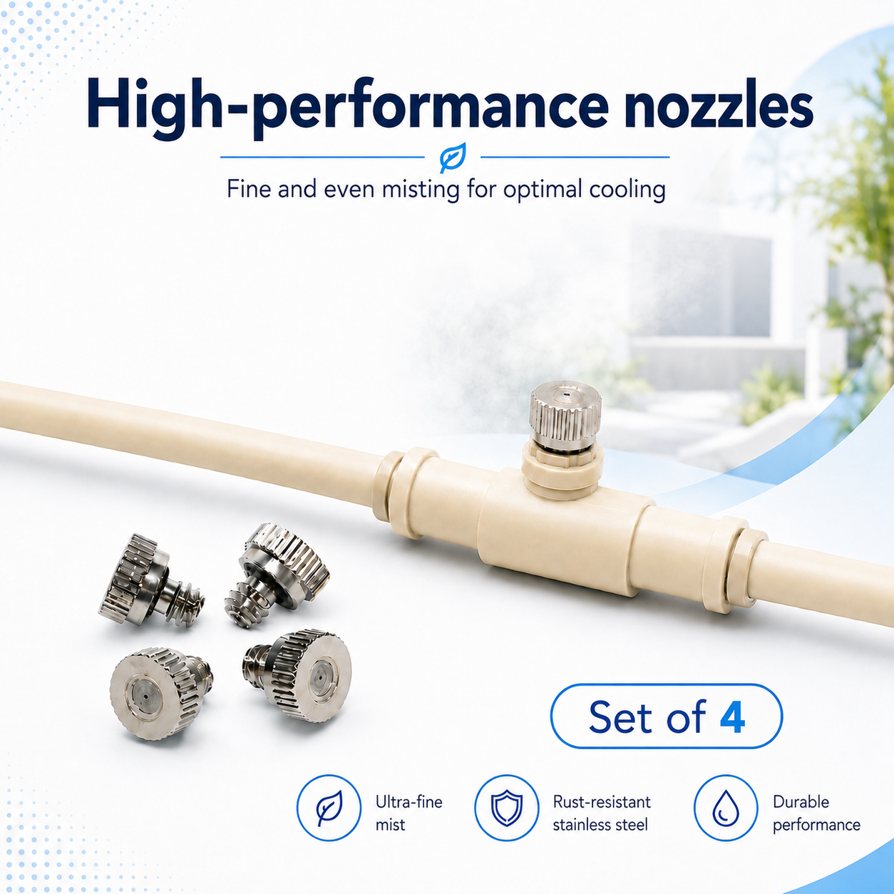 O'FRESH - Lot de 4 buses haute performance High-performance nozzles x4 - Image 1