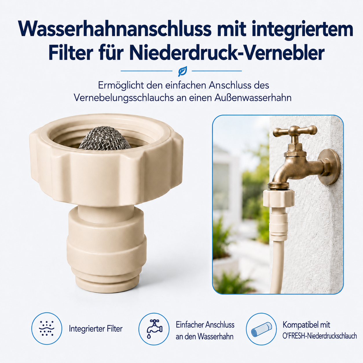 O'FRESH - Raccord robinet Basse pression Anschluss Wasserhahn – Bild 1