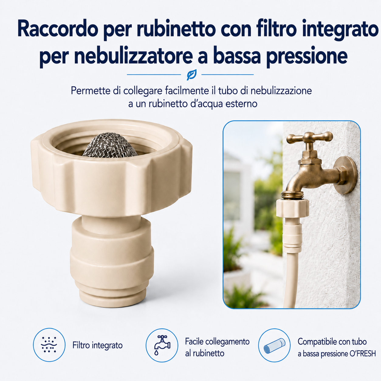 O'FRESH - Raccord robinet Basse pression Collegamento al rubinetto - immagine 1