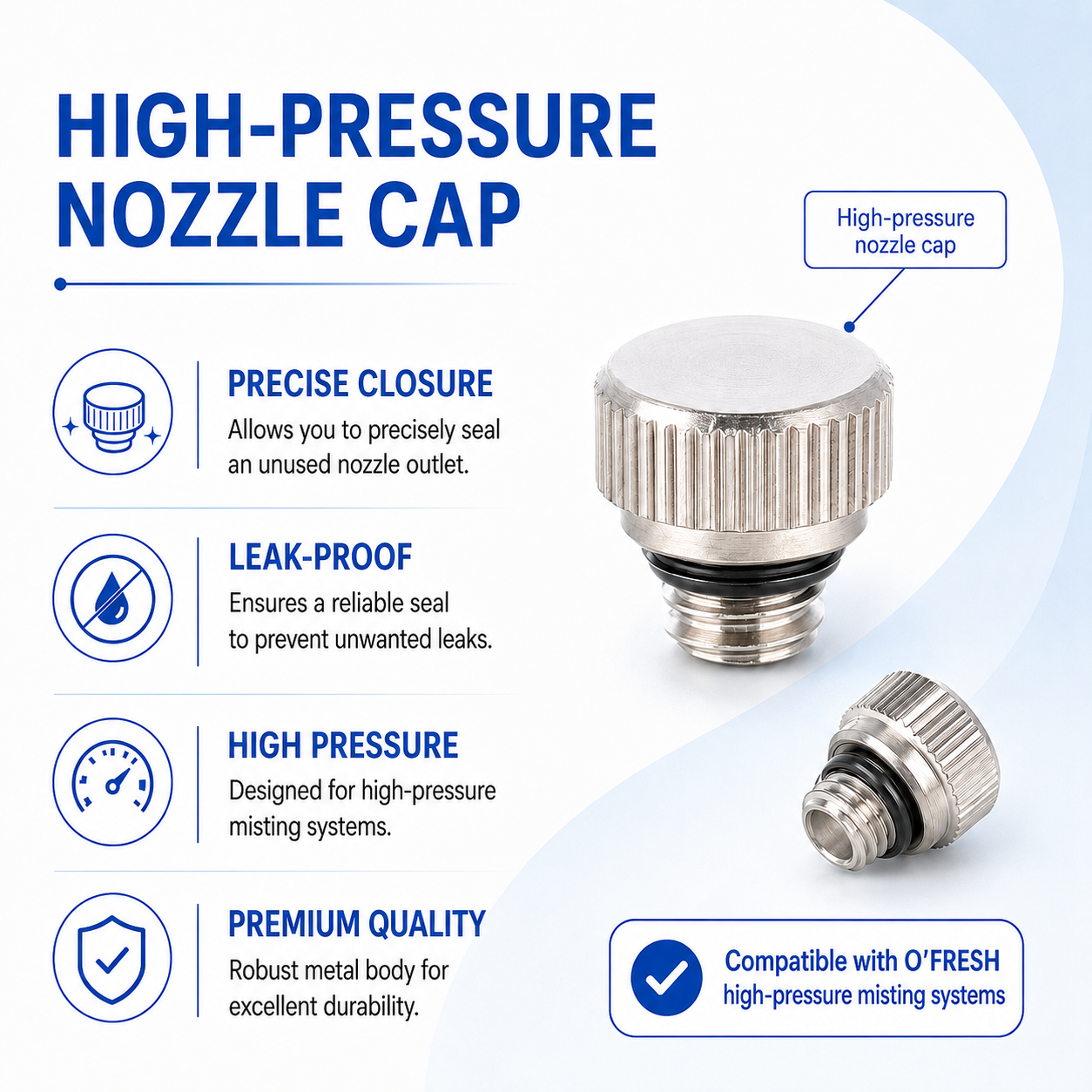 o-fresh-bouchon-de-buses-haute-pression-0.15-mm Nozzle cap - Image 1