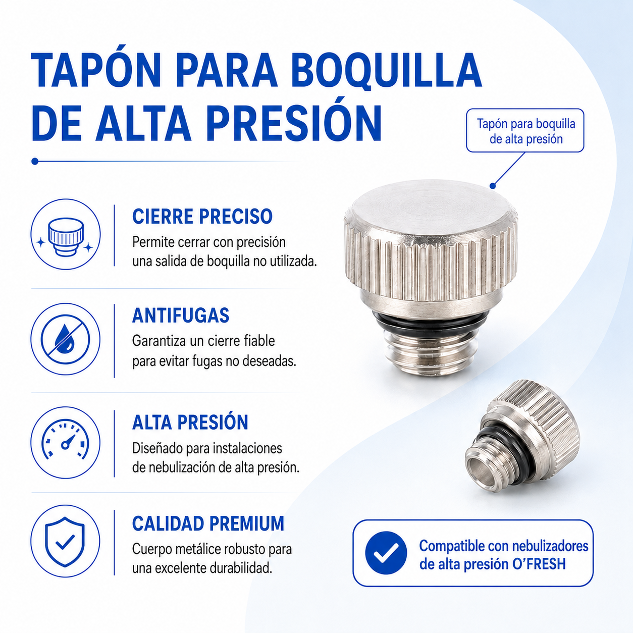 o-fresh-bouchon-de-buses-haute-pression-0.15-mm Tapa de la boquilla - Imagen 1