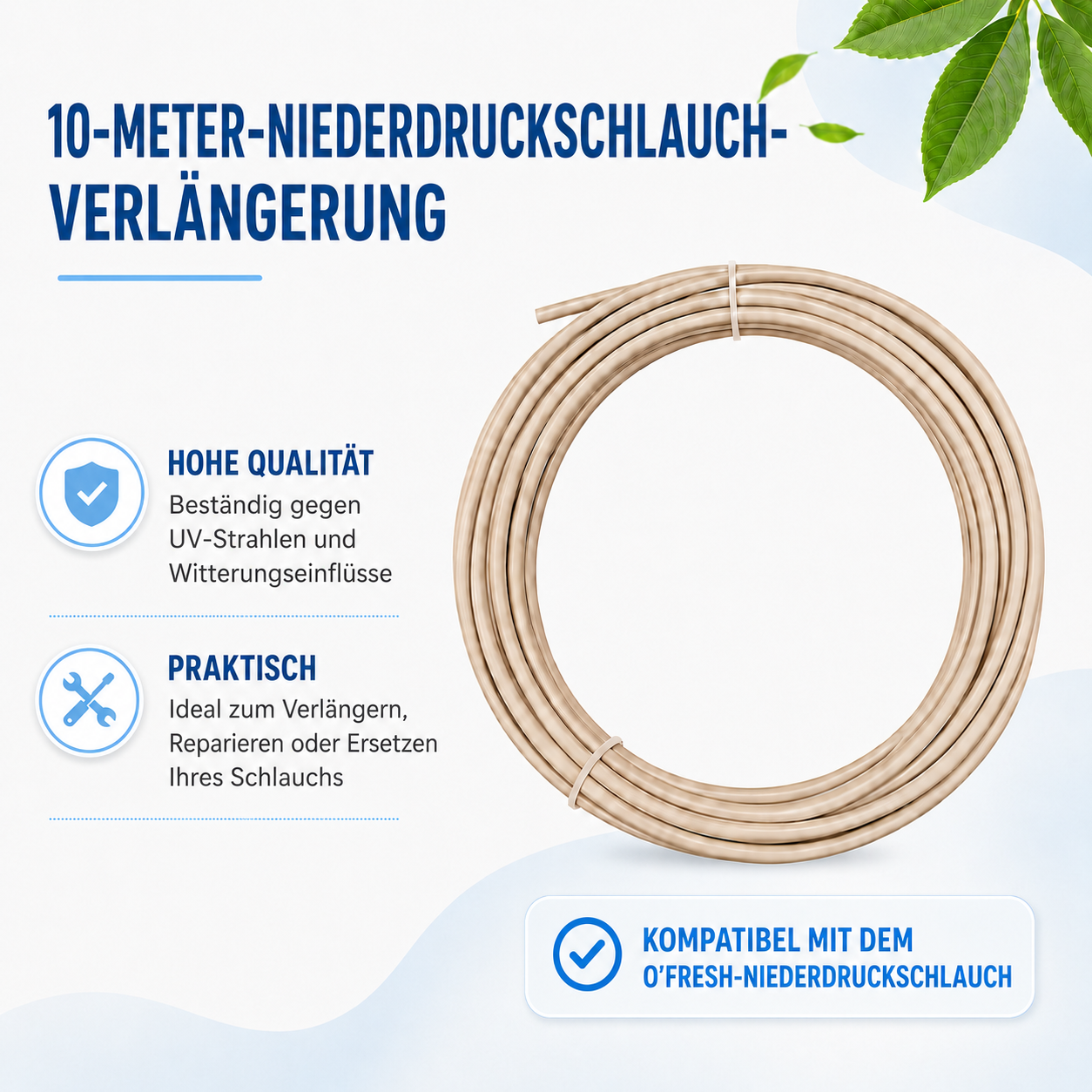 o-fresh-extension-10-metres-de-tuyau-basse-pression 10 m Schlauch – Bild 1