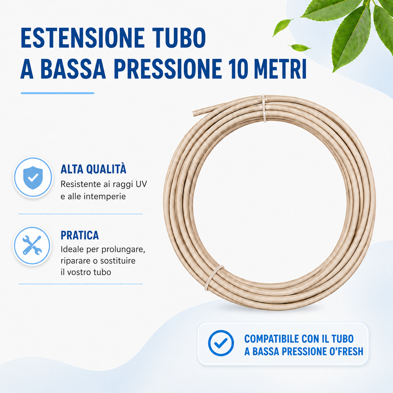 o-fresh-extension-10-metres-de-tuyau-basse-pression 10 m di tubo flessibile - immagine 1