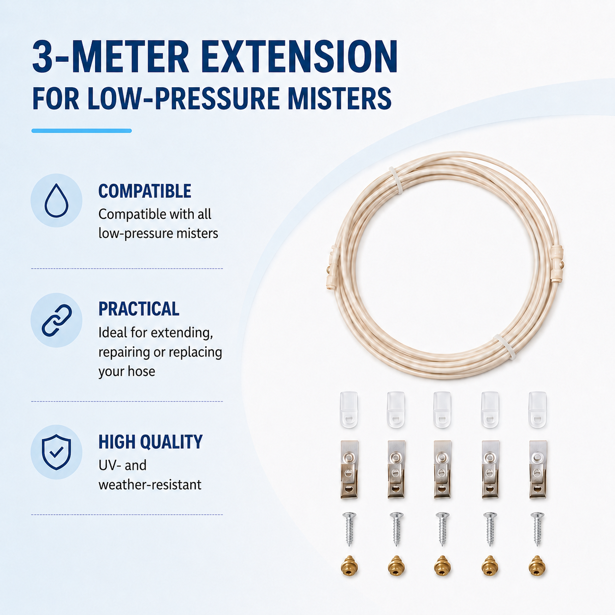 o-fresh-extension-3-metres-brumisateur-basse-pression 3m extension for misting system (5 nozzles) - Image 1
