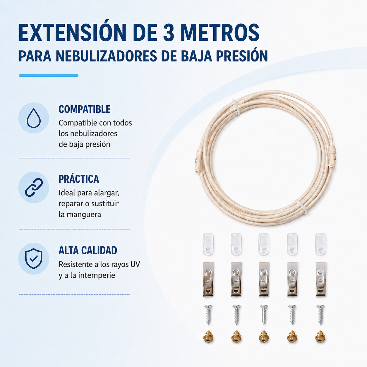 o-fresh-extension-3-metres-brumisateur-basse-pression Extensión de 3 m para el sistema de nebulización (5 boquillas) - Imagen 1