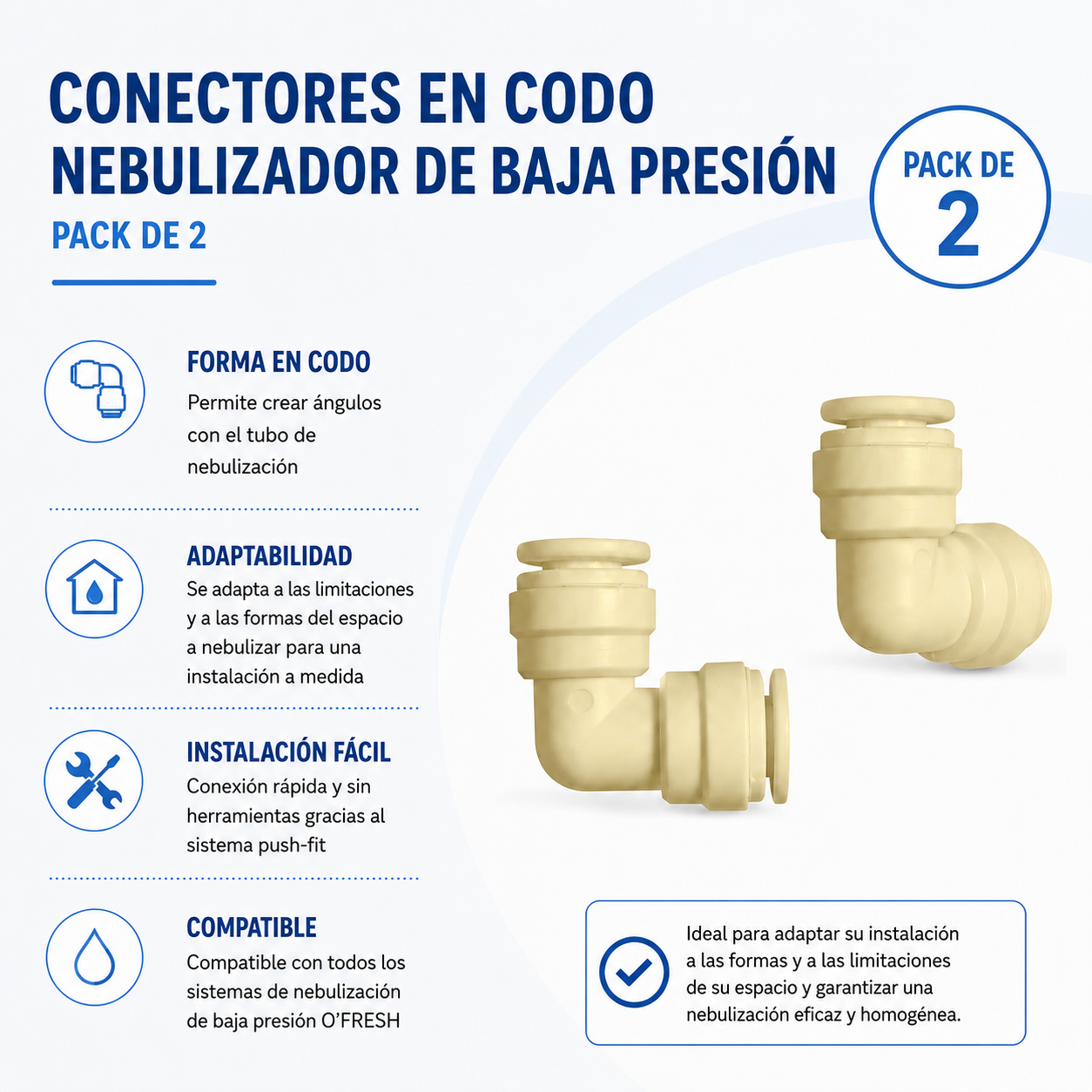 o-fresh-lot-de-2-raccords-coude-brumisateur-basse-pression Codo x2 - Imagen 1