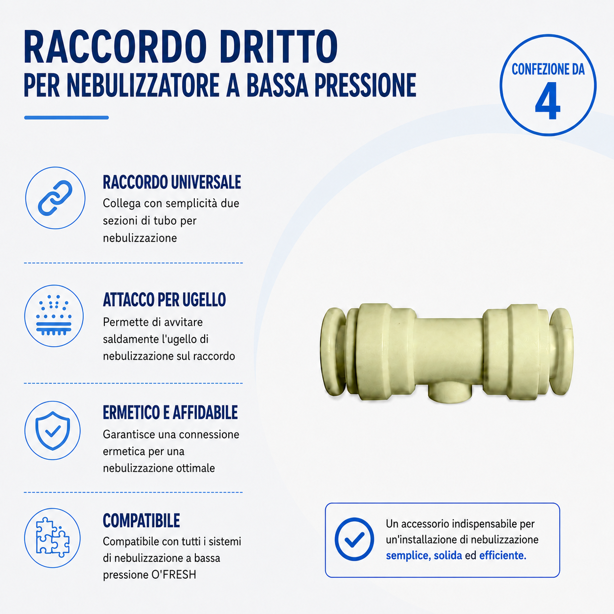o-fresh-raccord-droit-brumisateur-basse-pression Raccordi diritti x4 - immagine 1